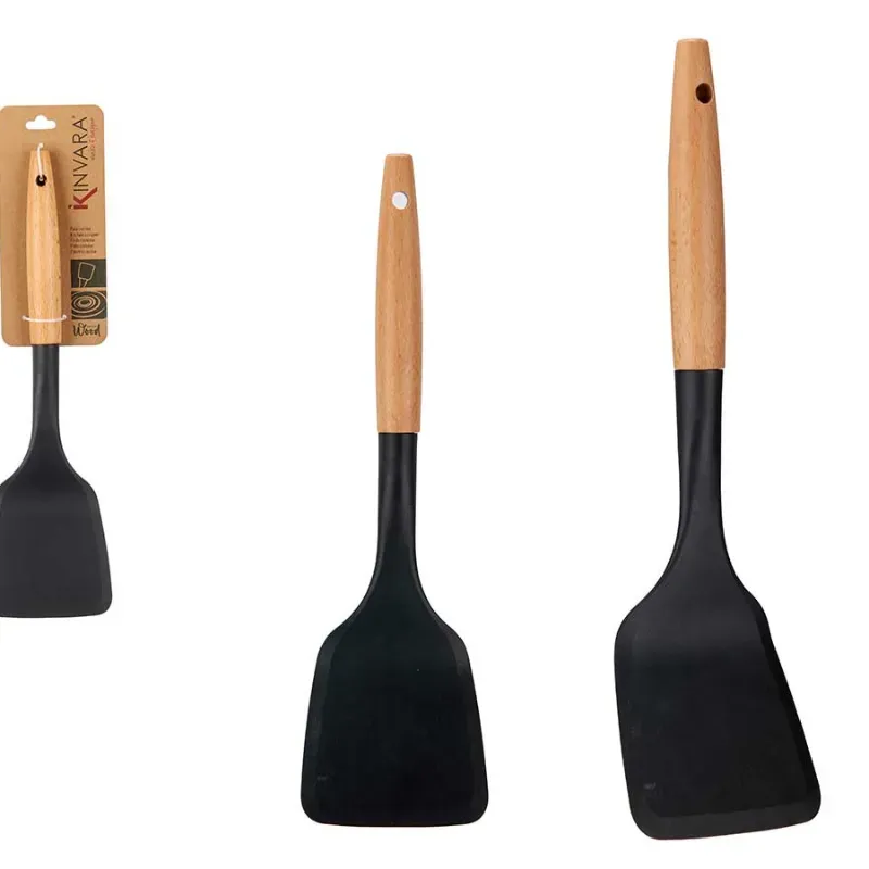 Pala de cocina con mango de madera