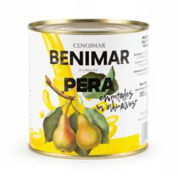 Pera en almíbar marca Benimar 3 kg