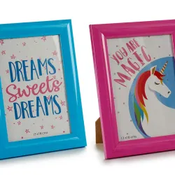 Portafotos unicornio  (13 x 18 cm) surt 2GL