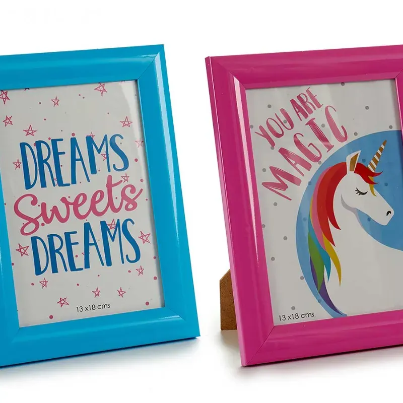 Portafotos unicornio  (13 x 18 cm) surt 2GL