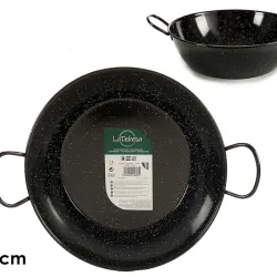 Sartén honda esmaltada con asas (28 cm)