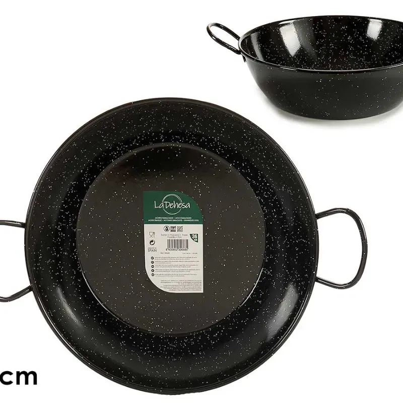 Sartén honda esmaltada con asas (36 cm)