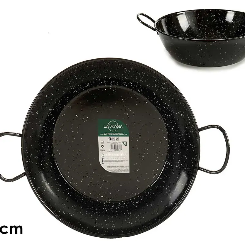 Sartén honda esmaltada con asas (40 cm)