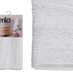 Toalla lisa color blanco (70 x 130)
