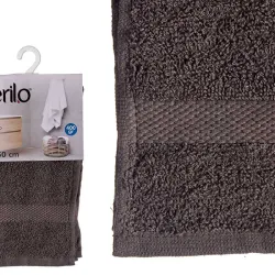 Toalla lisa color gris (30 x 50)