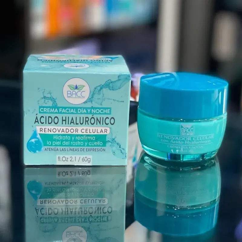 Crema facial de Ácido Hialurónico de dia y noche 