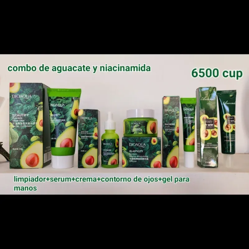 Kit de Aguacate con Niancinamida de Bioaqua 