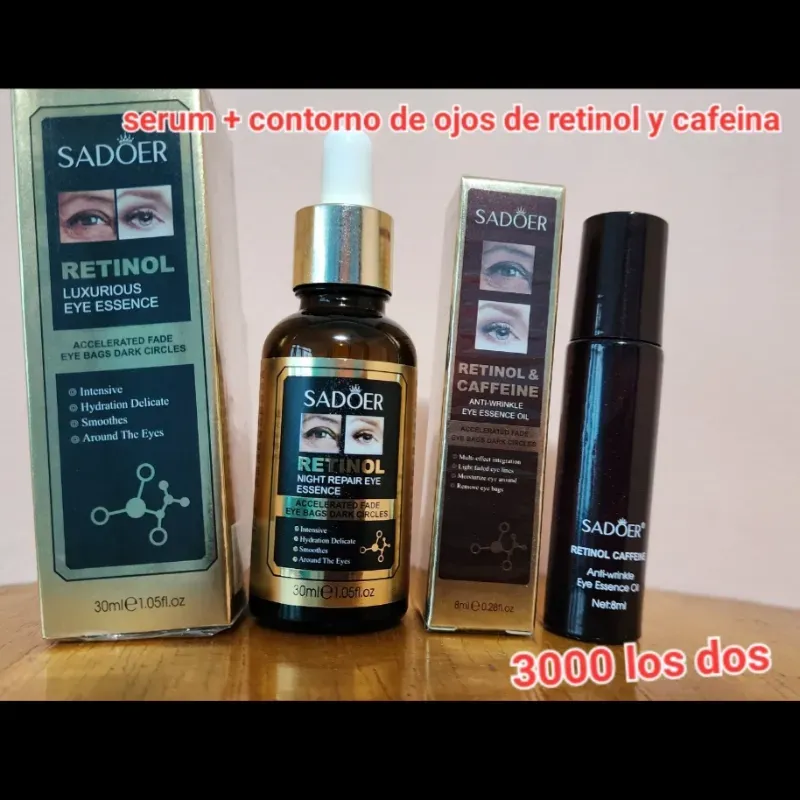 Kit de retinol y caffeina para ojeras