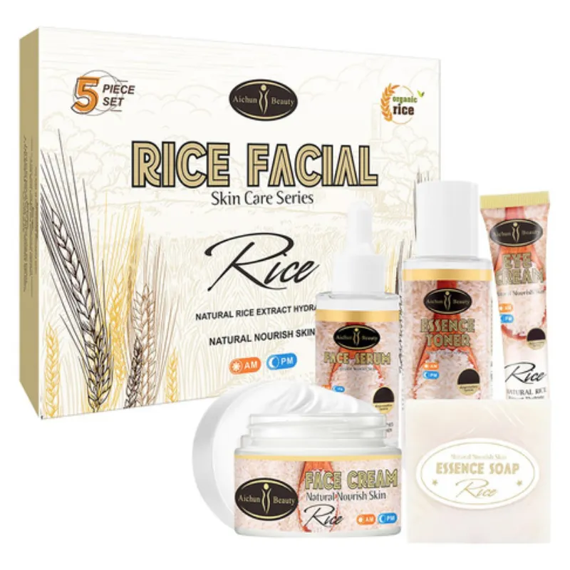 Aichun Beauty Kit Facial de Arroz 5 Piezas