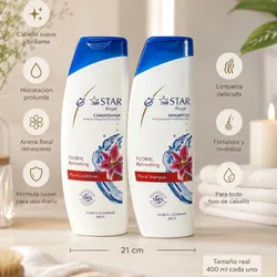 Juego de shampoo y acondicionador anti caspa