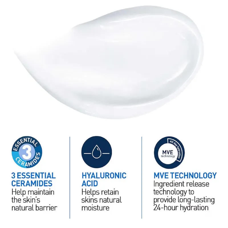 CeraVe crema hidratante diario para rostro y cuerpo 50 ml