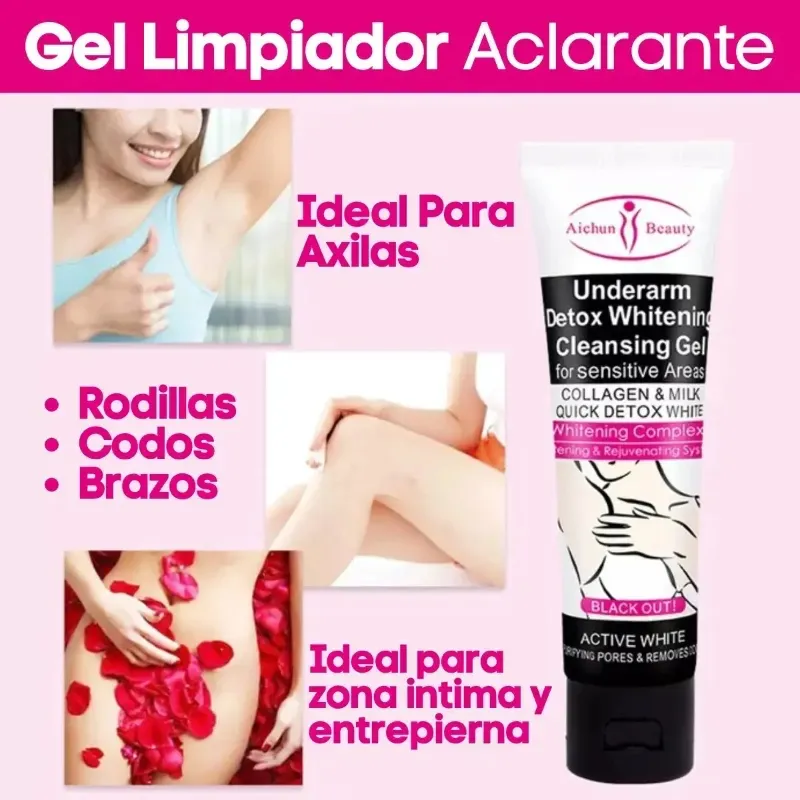 Gel Limpiador para axilas, cuerpo y partes privadas
