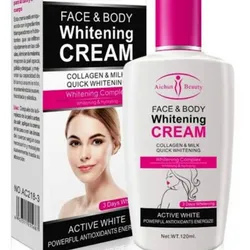 Crema blanqueadora para rostro y cuerpo