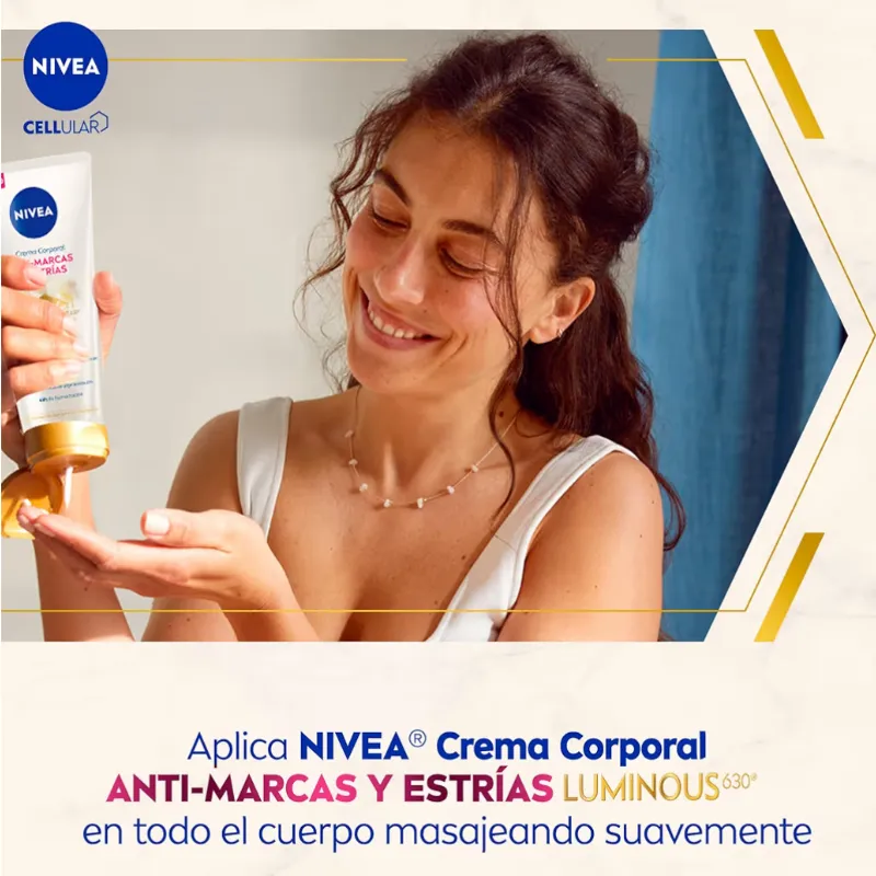 Crema Corporal NIVEA Luminous630 Anti-Marcas y Estrías. 