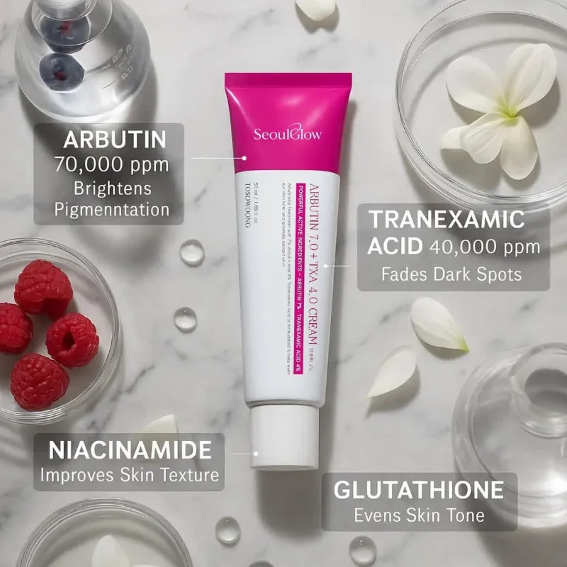 Crema de Arbutina y Ácido Tranexámico