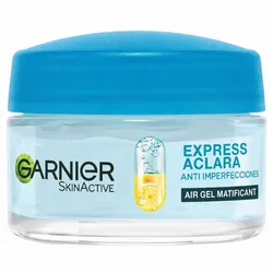 Garnier Express Aclara Crema Hidratante Matificante Anti-imperfecciones,con Vitamina C, Ácido salicílico y Niacinamida