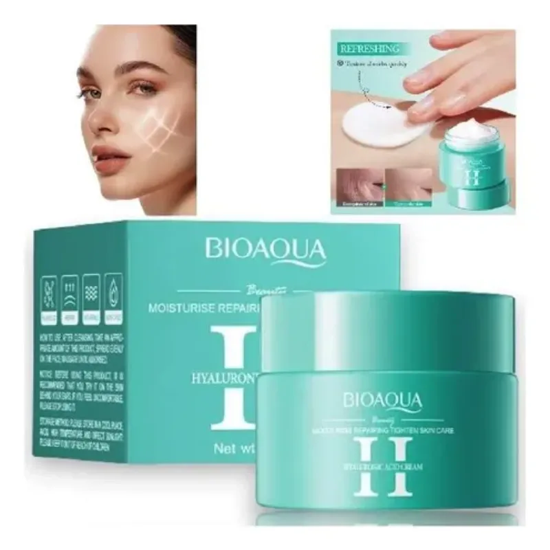 CREMA HIDRATANTE CON ÁCIDO HIALURÓNICO BIOAQUA