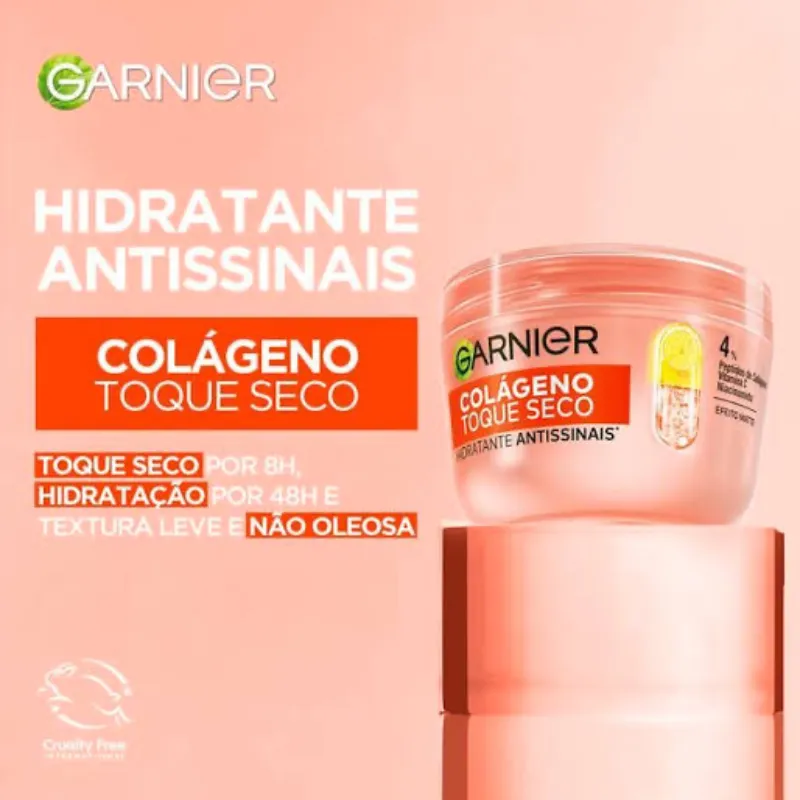 Crema Hidratante Facial Garnier Colágeno Toque Seco