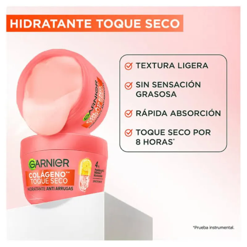 Crema Hidratante Facial Garnier Colágeno Toque Seco