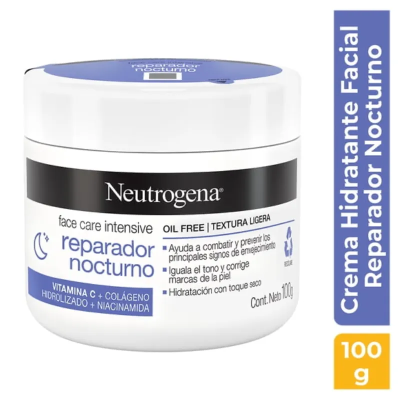 Crema Facial Reparador Nocturno Neutrogena Face Care Intensive Colágeno