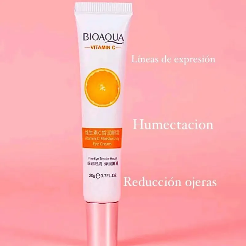 Crema para contorno de Ojos de Vitamina C 🍊 
