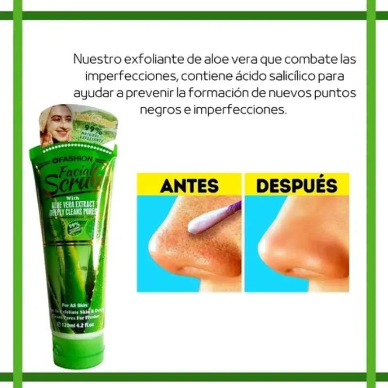 Exfoliante Facial de Aloe Vera