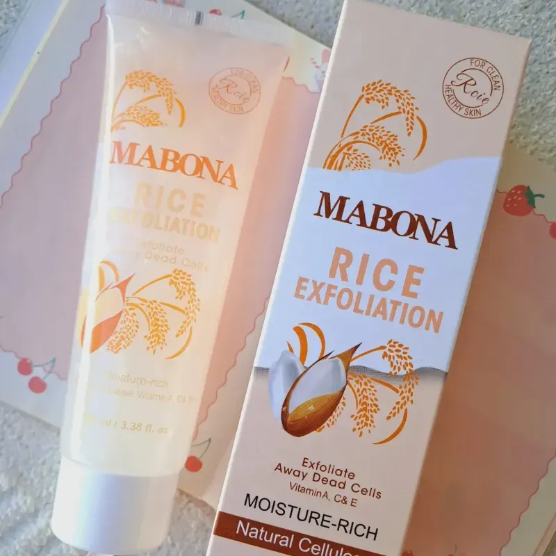 Exfoliante facial de arroz