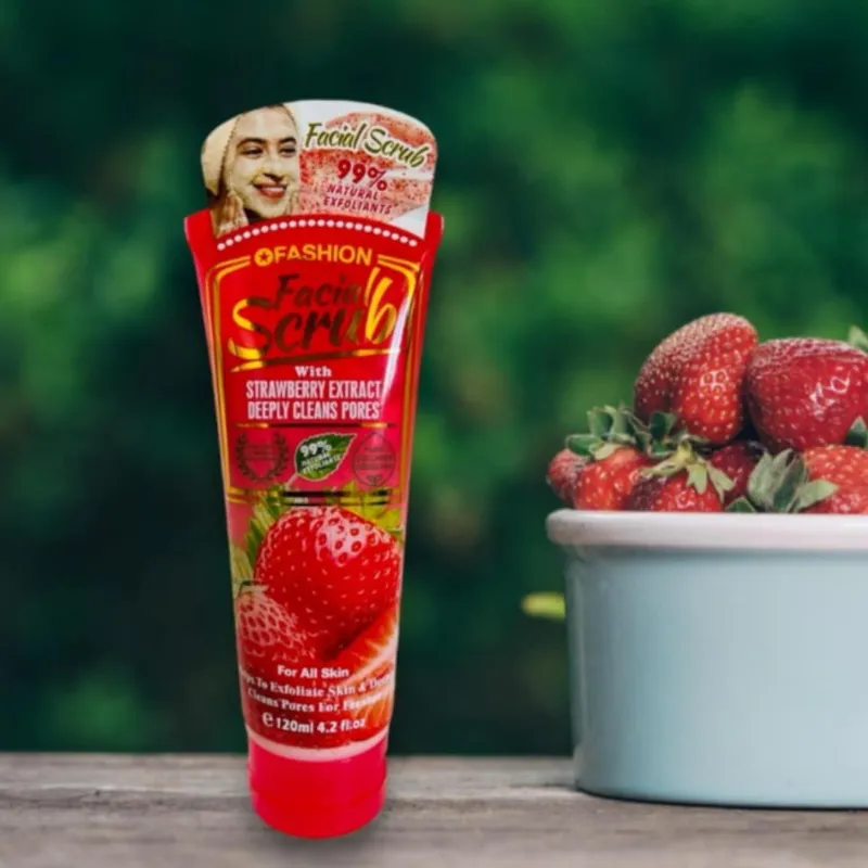Exfoliante Facial de Fresa