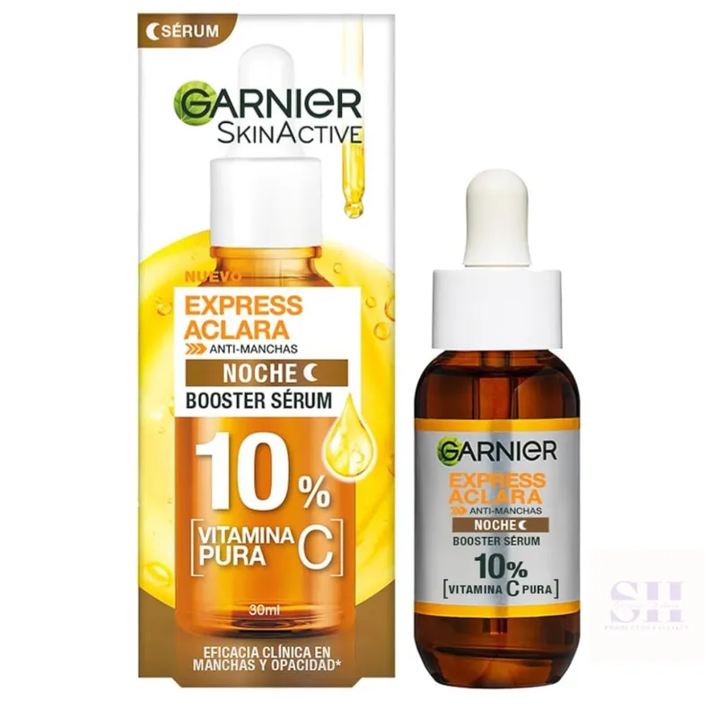 Garnier Express Aclara Serum Noche Antimanchas con 10% Vitamina C