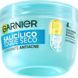 Garnier Hidratante Facial Toque Seco Anti-imperfecciones con Ácido Salicílico, Niacinamida y Vitamina C.