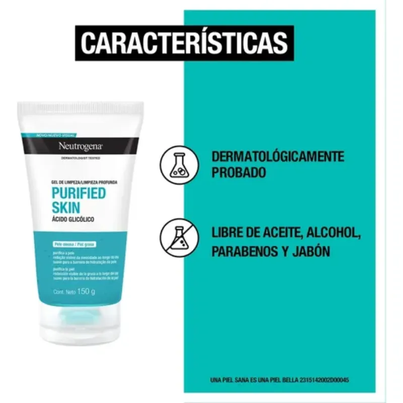 Gel Limpiador Facial Neutrogena de Ácido Glicólico