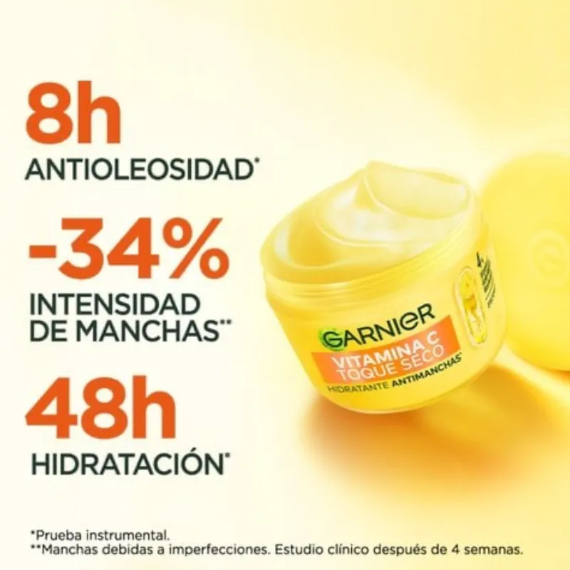 Crema Hidratante Toque Seco Vitamina C Garnier