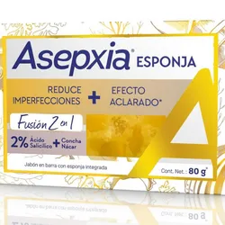 Jabón Asepxia Esponja Fusión 2 en 1