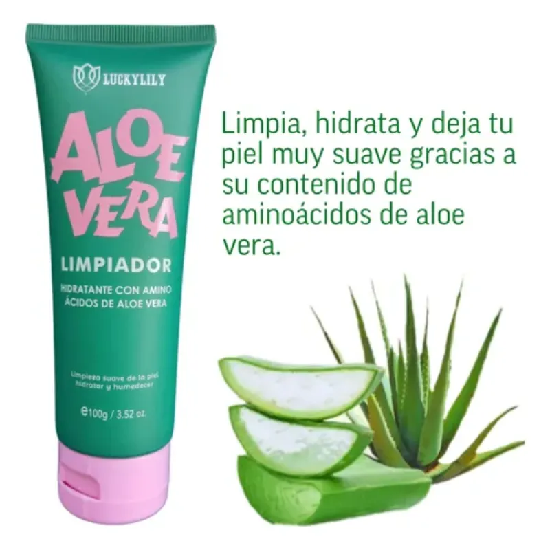 Limpiador facial de Aloe Vera 
