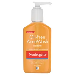 Limpiador Facial Neutrogena Oil Free Acne Wash