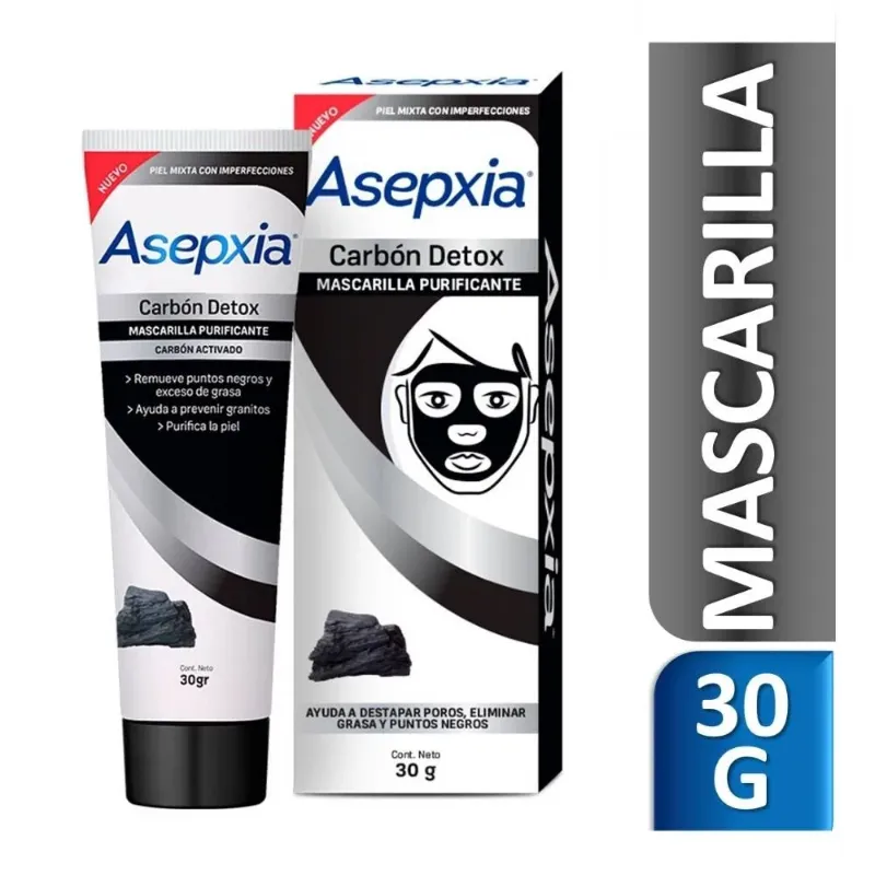 Mascarilla Asepxia Carbón Detox