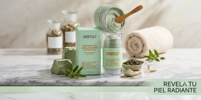 Mascarilla de arcilla en barra de árbol de té
