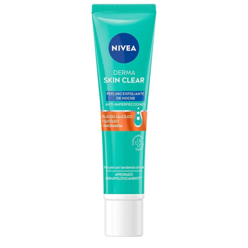 NIVEA Derma Skin Clear Peeling Exfoliante de Noche Anti-imperfecciones