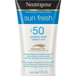 Protector Solar Facial y Corporal Neutrogena Sun Fresh FPS 50 120 ml