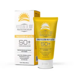 Protector solar facial Fotosun UV 100 con FPS 50+