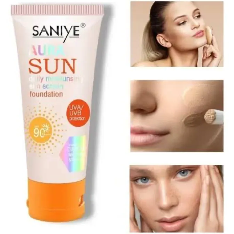 Protector Solar Saniye Aqua Sun con color