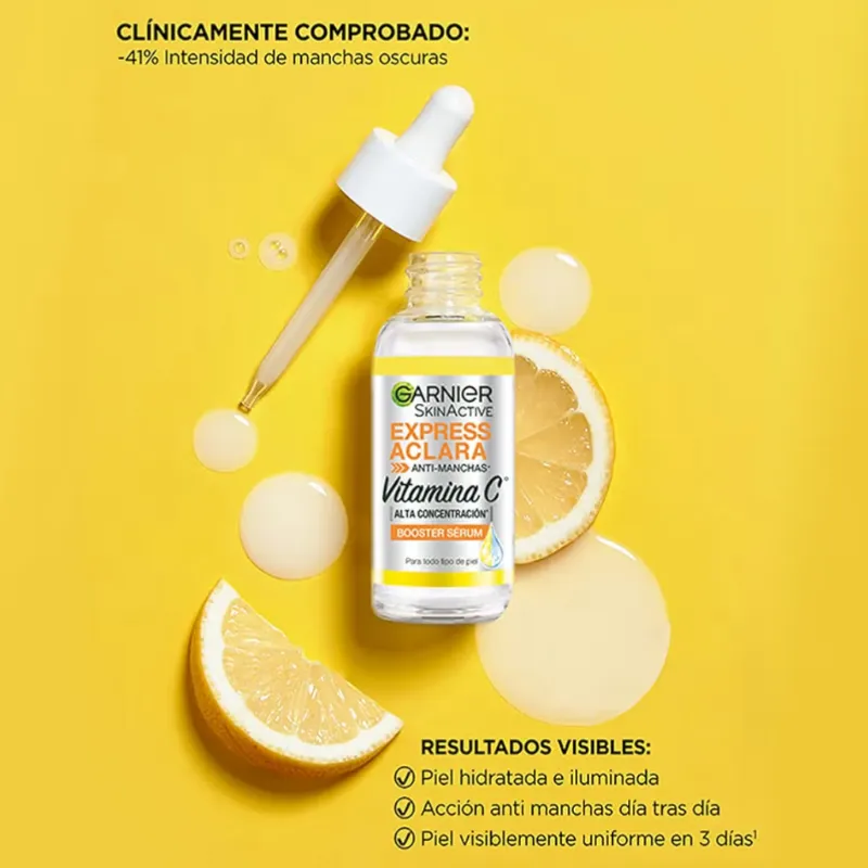Garnier Express Aclara Sérum facial Anti manchas con Vitamina C
