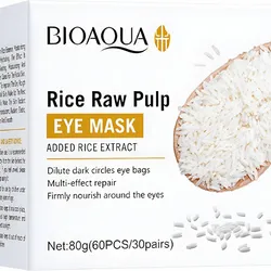 BIOAQUA Rice Raw Pump Eye Mask - 60 parches de gel