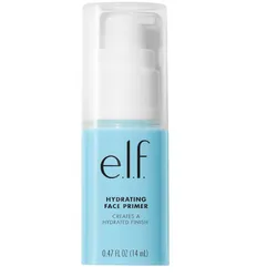 e.l.f. Primer facial hidratante, ligero, de larga duración, cremoso, hidrata, suaviza, rellena los poros y las líneas finas, acabado mate natural, infundido con vitamina E