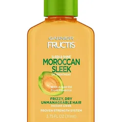 Garnier Fructis Sleek & Shine - Tratamiento de aceite elegante marroquí para cabello encrespado