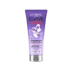 L'Oreal Paris L'Oréal Paris Elvive Hydra Crema hidratante de noche con ácido hialurónico para cabello seco, 200 ml