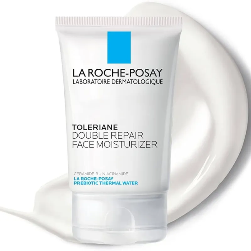 La Roche-Posay Toleriane - Crema hidratante facial de doble reparación, de uso diario con ceramida y niacinamida para todo tipo de piel, sin aceite, sin fragancia