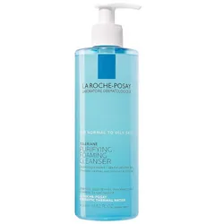 La Roche-Posay Toleriane Limpiador facial espumante purificador, niacinamida + ceramidas + agua térmica prebiótica, lavado facial sin aceite para piel grasa, limpiador de poros seguro para pieles