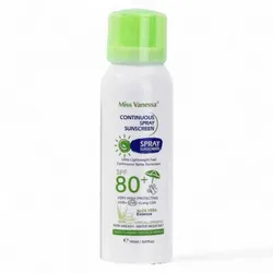 Miss Vanessa Aloe Vera Continuous Spray Sunscreen SPF 80+