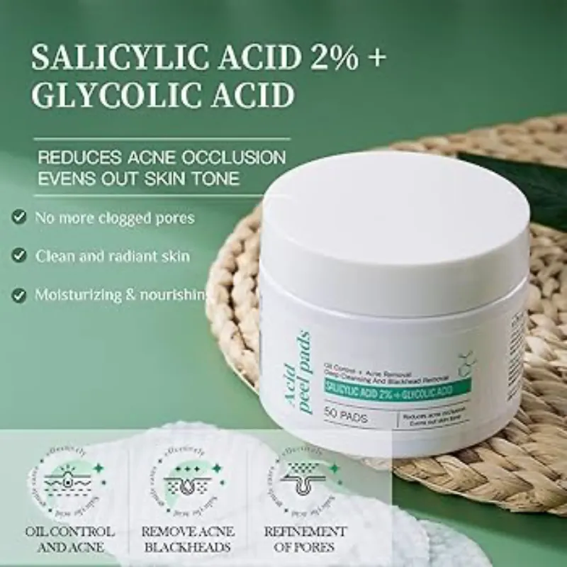 Toner Pads Acido Salicilico y Ácido Glicolico